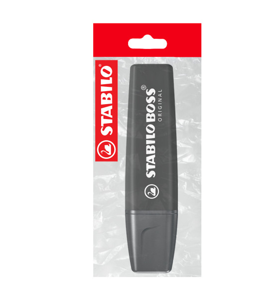 Resaltador, Boss, Punta Biselada 2.0-5.0 mm, Colores de Naturaleza, Negro, Pack x 1 Und.